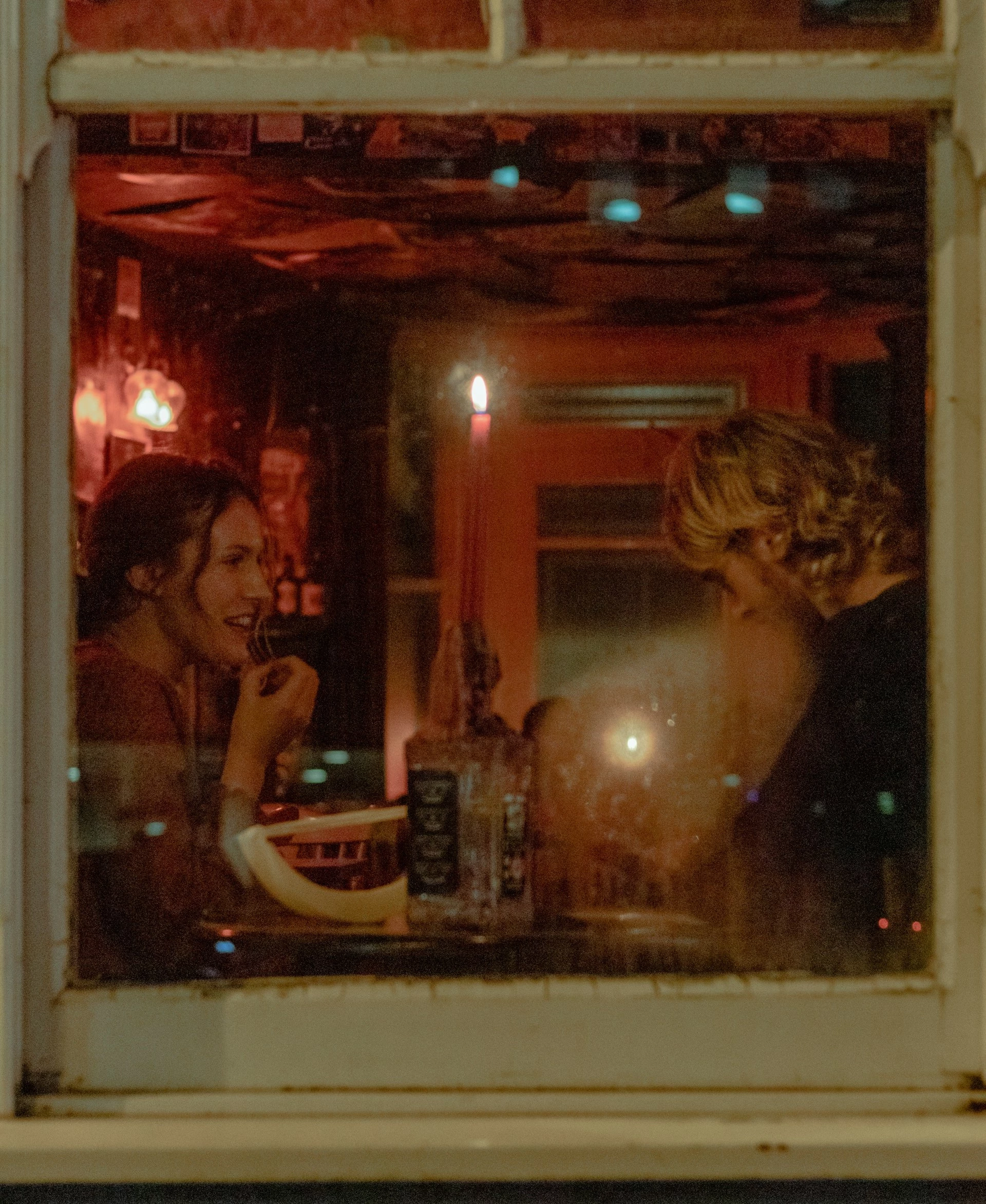 Romantic couple dining in New Orleans